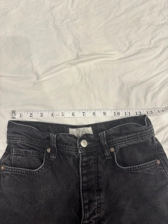 Free People Black Wide Leg Jeans - Picture 9 of 10